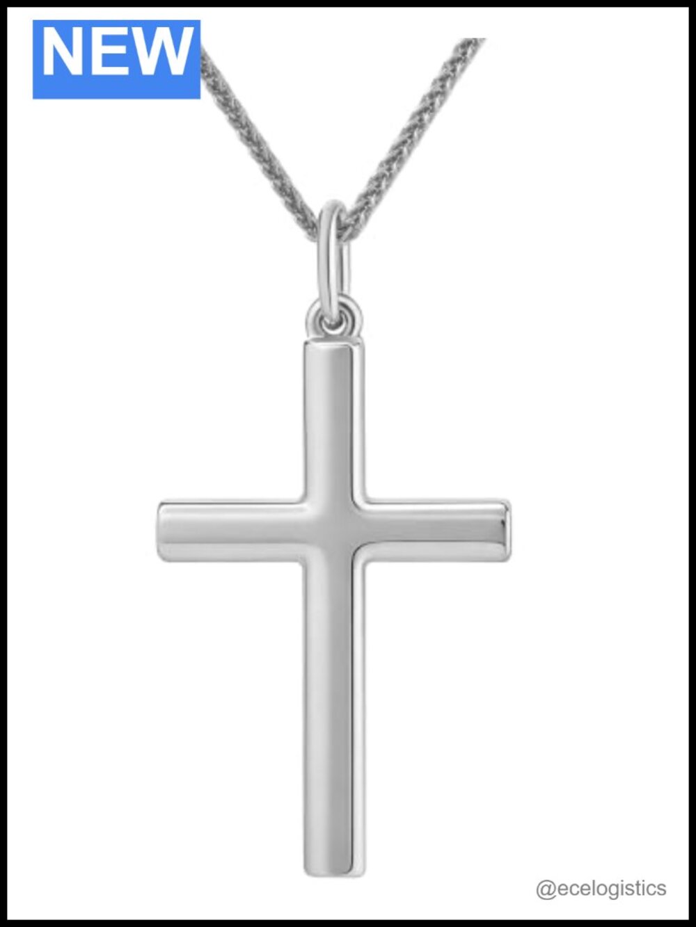 14K Gold Plated Cross Necklace Dainty Hypoallergenic Pendant